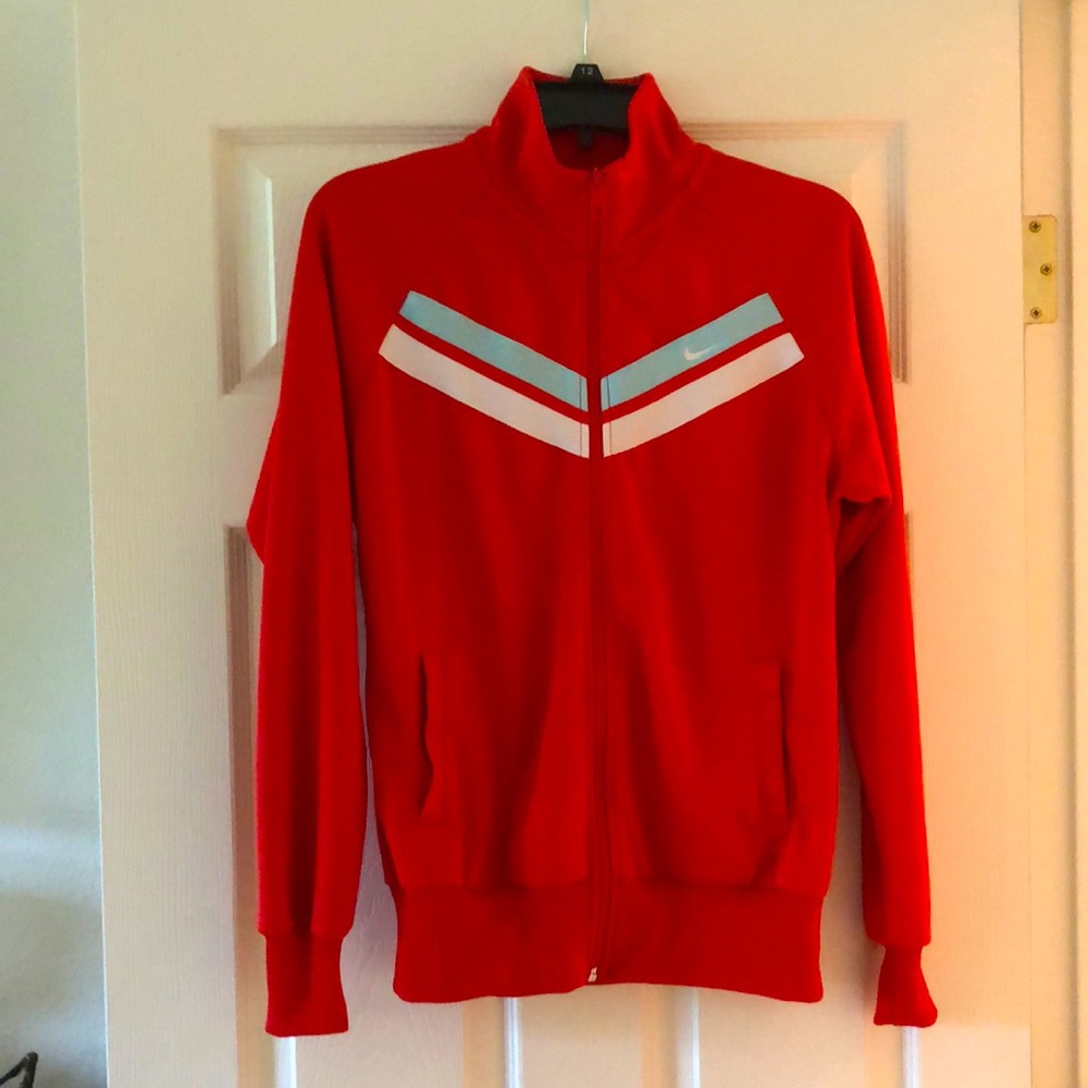 Retro Nike red zip-up